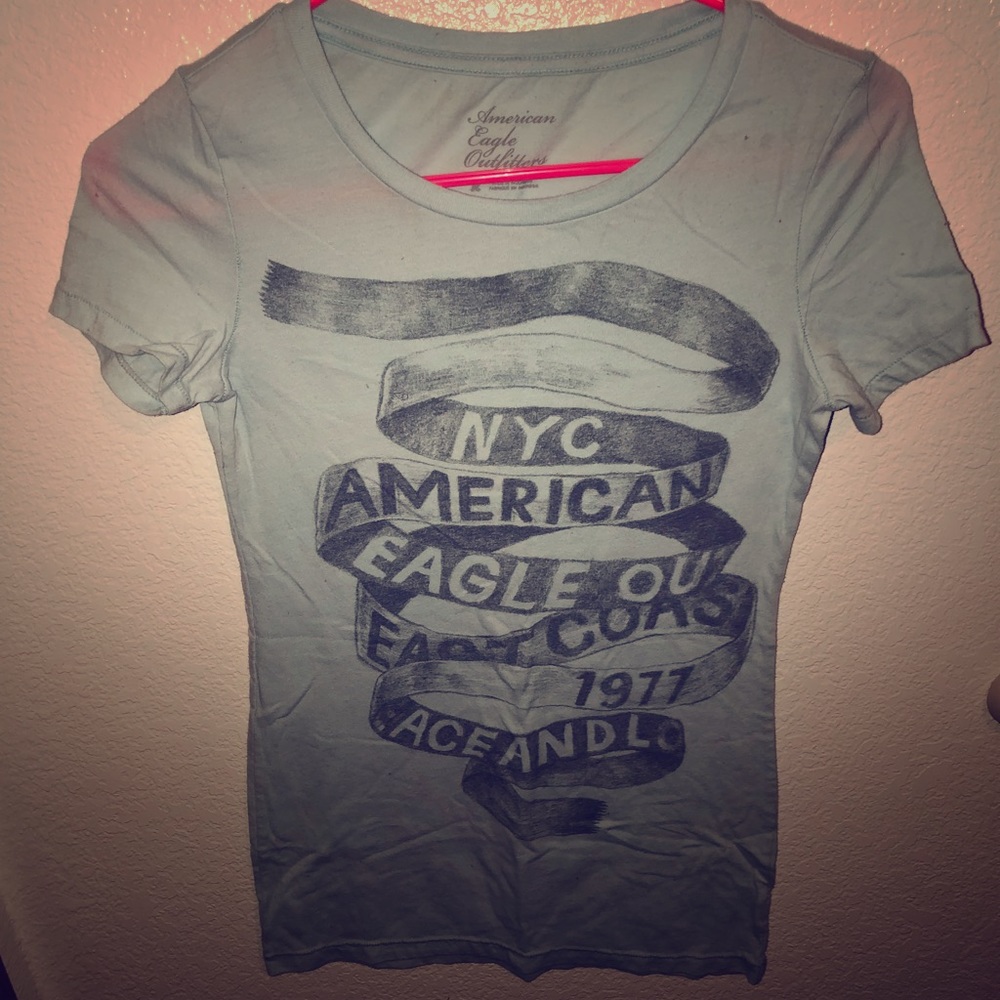 Light Blue American Eagle shirt small.